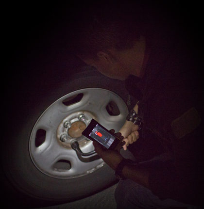 Flashlight for Changing a Flat Tire